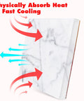 Cooling Block For DTF Transfers Fast Cold Peel Printing Tool For DTF Powder Transfer Film And Sublimation Perfect Pink Accessory with heat flow arrows