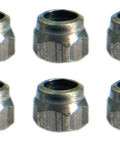 Stainless Steel Fingerboard Lock Nuts With Nylon Inserts Pack Of Six for Tech Deck Blackriver and Teak Key Ring Tools