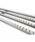 Light Duty Skate Wheel Conveyor Rail With Abs Roller Flow Rack and Spliceable Stainless Steel Frame, close-up view of rollers