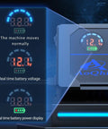 Smart digital display showing real time battery voltage with the 200W Car Power Inverter DC To AC Converter With Three USB Ports And Type C Quick Charge.