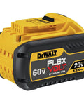 Swappable Power Tool Battery With A Rock Solid 12 Amp Hour Run Time For 20V And 60V Max Systems Featuring Built In Led Fuel Gauge And Freeze Friendly Operation For Daily Grind Pros And DIY Crews