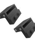 2 Pack Barn Door Stopper For Sliding Barn Door Flat Track Aluminium Alloy With Powder Coated Black Finish Fit Width One And Seven Sixteenths Inches