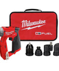 Kickass Brushless Installation Drill And Driver Cranking Out Heavy Duty Torque With Zero Drag In Tight Spots Tool Only Renewed Gear in red case with accessories.