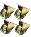 4 Pack T Type Sliding Gate Rollers With T Groove Wheel Track Rail For Sliding Gates And Industrial Machines Heavy Duty Carbon Steel Wear Resistant Casters Provide Stable Smooth Operation And Long Lasting Durability