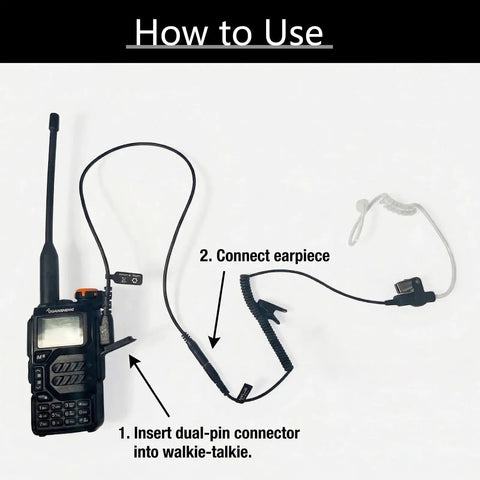 Using Universal Ham Radio Earpiece Adapter Cable Plug And Play All In One 2 Pin K Type To 3.5mm Female Headset Jack