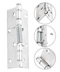 Two Piece Stainless Steel Spring Hinge Set For Cabinet Doors That Self Close And Keep It Quiet Folding Loose Leaf Wood Door Hinge