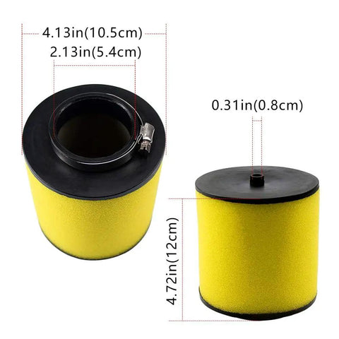 Air Filter Replacement For Honda Recon 250 ATV And Compatible TRX250TE TRX250TM Sportrax TRX250EX TRX250X 17254-HM8-000 dimensions