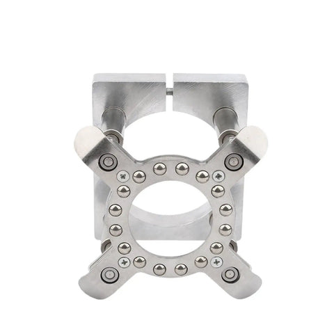 90Mm CNC Auto Pressure Plate Clamp And Automatic Platen Spindle Holder For Engraving Machine showing stainless steel design and secure clamp mechanism.