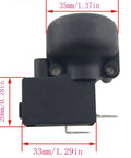 Side view of Anti Tilt Switch Kit For Patio Heaters 2 Pack FD4 Tipping Switches 125V 250V 16A with dimensions