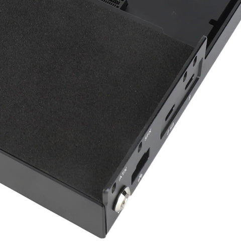 Close-up of Rock Solid Aluminum External GPU Dock With Thunderbolt 3 And 4 Support, USB4 40Gbps Transfer, PD 60W Fast Charge, RJ45 Network Port.