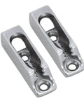 Dope Marine Grade 316 Stainless Steel Cam Cleat For Rope, Boat Cam Cleat For 4mm Line, Rugged Sea Gear front view, 2-Pack.