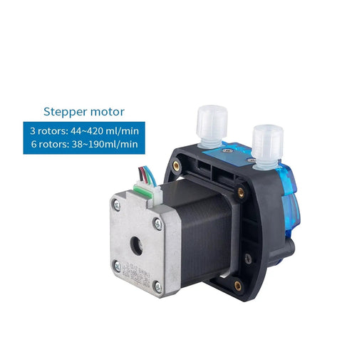 High-Performance 12V Or 24V Peristaltic Dosing Pump Rated At 350RPM With 420ml Min Flow, Featuring Adjustable Stepper Motor For Precise Liquid Transfer In Industrial Applications