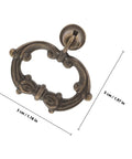 Old-School Alloy Pull Handles For Jewelry Box, Cabinet And Drawer, 4 Pack European Style Antique Bronze Round Ring Door Knobs, Single Hole, Easy Install, Retro Zinc Alloy Cabinet Hardware For Home Use