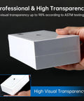 Solid Pack Of Two Hundred Four By Six Heat Shrink Bags Pulling Off A Knockout Tight Seal For Books And Bath Bombs Durable Food Grade Plastic Wrap For Everyday DIY held with hand.