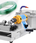 Industrial Grade 750W Mini Table Saw Featuring Integrated Polisher With Rapid Speed Knob, compact design for precise gemstone polishing.