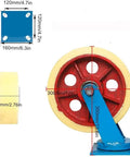Badass Heavy Duty Swivel Caster Wheels Crush Up To 2204 Pounds With Ridiculously Smooth Nylon Rollers And Rust Proof Blue Brackets, 12-inch wheel.