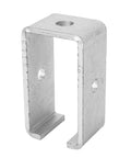 Heavy Duty Trolley Track Hanger Bracket For Sliding Doors And Wardrobes, Stainless Steel Intermediate Support, side view