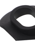 Close-up of black soft silicone lip guard for diving, part of 2 Pack Lip Guard For Diving Soft Silicone Mouthpiece Cover.