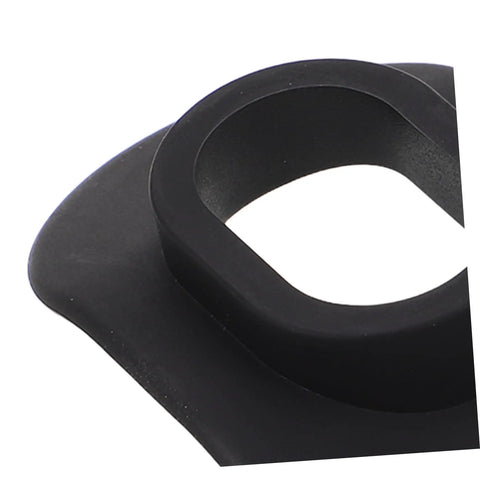 Close-up of black soft silicone lip guard for diving, part of 2 Pack Lip Guard For Diving Soft Silicone Mouthpiece Cover.
