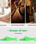 Fish Mouth Sewing Machine Needle Threader Upgraded 2024 Automatic Threading Aid For Fast No Fuss Sewing shown used with devices