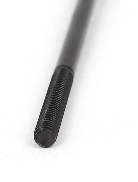 Close-up of Top Shelf M3x60mm Hex Socket Screws With Matte Black Finish, highlighting the partly threaded design and alloy steel material.