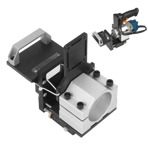 Solid Build Height Adjustable Woodworking Slotting Bracket Fast Setup Precision Tenon Locator With Smooth Aluminum Router Guide Rail For Snug Fits And Flawless Cuts