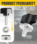 Rock Solid Quick Swap Thumb Screw Kit For Hard Tops And Side Windows Universal Fit Rust Proof Stainless Steel Latches with installation detail