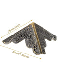 Legit Heavy Duty 48 Pack Antique Bronze Furniture Corner Protectors featuring a detailed 1 inch metal edge guard.