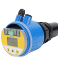 Ultrasonic Water Level Sensor With LCD Display, 4-20mA Output, DC24V, 0-10m Range, Blue Housing, Built For Water And Sewage Processing