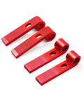 4 Piece T Slot Slider Miter T Track Jig For Table Router in woodworking aluminum alloy, red adjustable jigs, 125 x 25 x 20mm