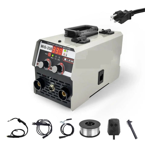 Three In One MIG MMA TIG Welding Machine Inverter Welder With Flux Cored Wire No Gas Soldering Kit 110V US Semiautomatic Arc Welder
