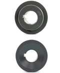 Double Groove Pulley 2.55 Inch Outer Diameter With 1 Inch Fixed Bore For A And AX 3L And 4L V Belts Cast Iron Construction