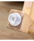 Close-up of 100 Pieces Durable Thermoplastic Rubber Feet With Screws For Cutting Boards And Furniture Transparent Chair Leg Pads