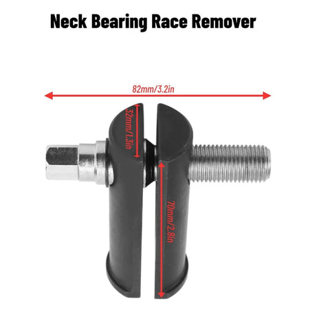 Side view of Heavy Duty Bearing Race Puller For Motorcycle Steering Neck Removal Tool with dimensions labeled.