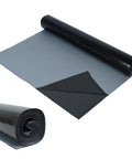 Self Adhesive Waterproof Roofing Roll Self Stick Rubber Membrane For House Dormer And Metal Roofs Tough As Nails Leak Stopper No Fuss Setup High Performance Black in view, showing roll and flat surface.