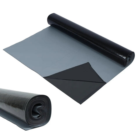 Self Adhesive Waterproof Roofing Roll Self Stick Rubber Membrane For House Dormer And Metal Roofs Tough As Nails Leak Stopper No Fuss Setup High Performance Black in view, showing roll and flat surface.