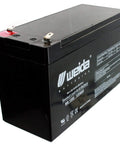 Badass 4 Pack 12V 8Ah AGM SLA Battery Replacement For UB1280 D5743 WKA12-8F heavy-duty sealed lead acid battery, black, for reliable power.