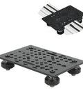 Beefed Up Heavy Duty Aluminum Gantry Plate Set Universal 20mm To 80mm Extrusion Fit Anodized Black V Slot Linear Guide Building Board