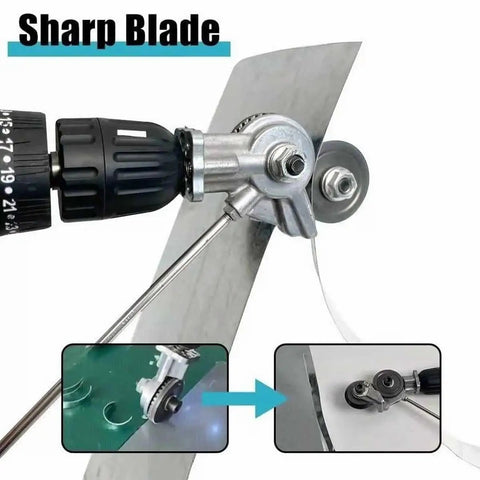 Electric Drill Plate Cutter Attachment For DIY Metalwork Steel Sheet Nibbler Shears Precision Plate Cutting Tool attached to drill