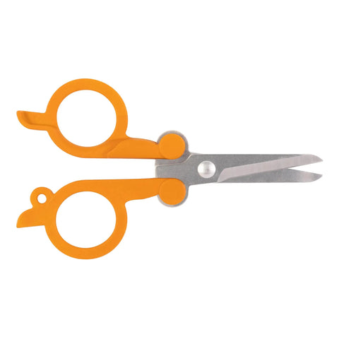 Folding scissors from Go-To Compact Travel Sewing Kit With Folding Scissors, TSA Compliant 27-Piece Repair Set in hard case