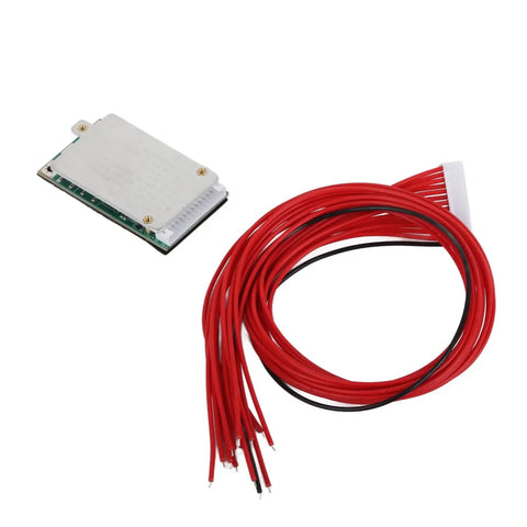 Beefy 13S 48V Lithium Battery Management Board With Smart Cell Balancing and wires for E Bikes and heavy tools.