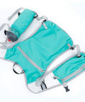 Run Ready Hydration Vest Lightweight Running Backpack With Adjustable Water Bag And Multiple Pockets Waterproof Gear for Running And Hiking Blue