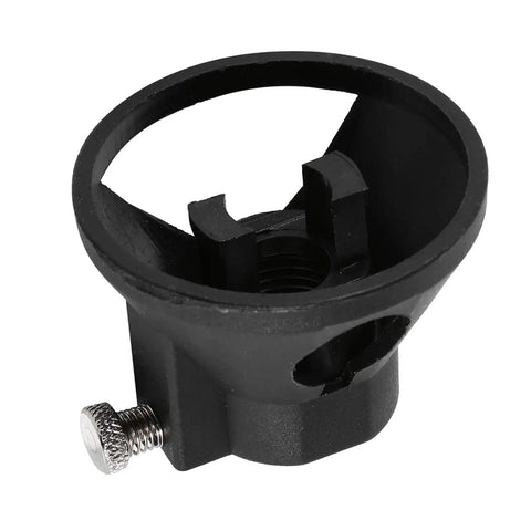 Heavy Duty Drill Locator Positioner Kit Featuring Premium Steel Burrs And Bits For Precision Wood Carving Slotting Milling Reaming Work With Smooth Black Silver Finish In Durable 11 Piece Set showing a close-up view of the drill locator attachment with adjustable features.