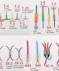 I-5 100Pcs Butt Joint Electrical Wire Connectors Kit With Terminals Crimp Lock Quick Splice 12-11 AWG 4mm2 Heavy Duty DIY Tool Set