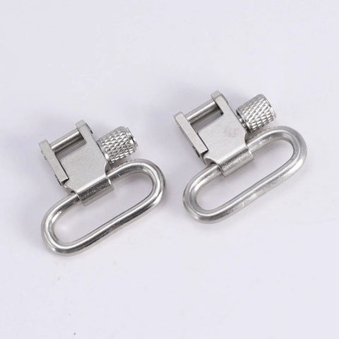 1 Inch Quick Detach Sling Swivels and Split Band Magazine Tube Adapter Kit For 0.645 To 0.660 Inch Tubes, Silver Color, detail view