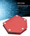 Heavy Duty 22kg Magnetic Welding Holder With Multi Angle Alloy Steel Clamps For Soldering Metal Fabrication, showing angles 30-120.