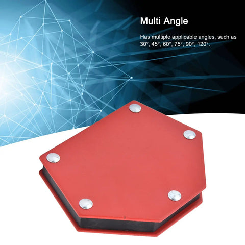 Heavy Duty 22kg Magnetic Welding Holder With Multi Angle Alloy Steel Clamps For Soldering Metal Fabrication, showing angles 30-120.