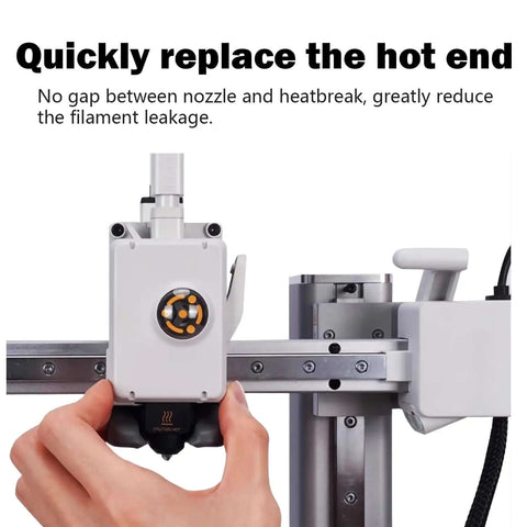 Two Pack A1 Mini Hotend Kit Upgrade For A1 3D Printer With High Temperature 0.4mm Hardened Steel Nozzle installation view