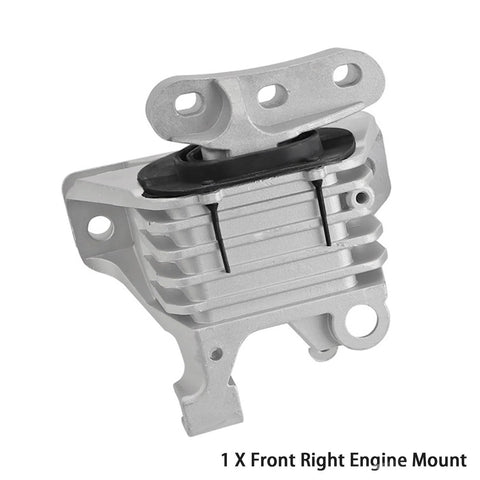 Front right engine mount from Heavy Duty Engine Mount Bracket Kit With Transmission Mounts For 2.4L Engines Direct Fit Replacement.