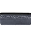 Rectangular Planter Box With Drain Plug For Indoor And Outdoor Use Perfect For Succulents And Cacti Lightweight Resin Trough Planter In Storm Gray Ten Inch Pack Of 1